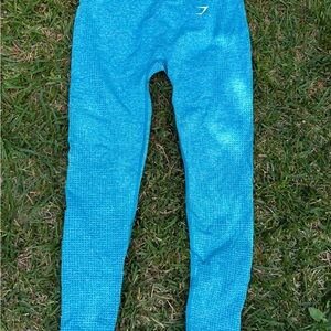 Gymshark Blue Leggings Full-Length Athletic Wear